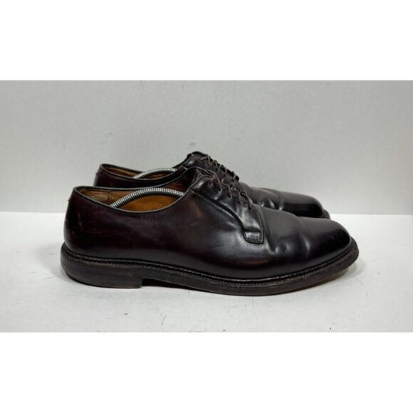 Alden x Sherman Brothers 990 Shell Cordovan Plain Toe Blucher Shoes Mens Sz 13 B - Picture 1 of 9